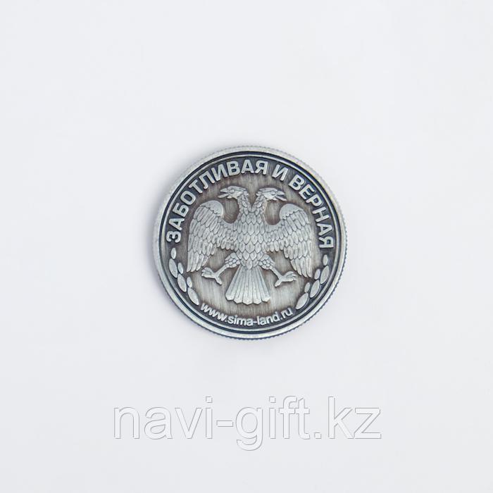Монета латунь на чёрном золоте "Татьяна" d=2,5 см - фото 2 - id-p94222345