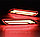 Диодовые вставки (катафоты) красные в задний бампер Camry 70 2018-, фото 2