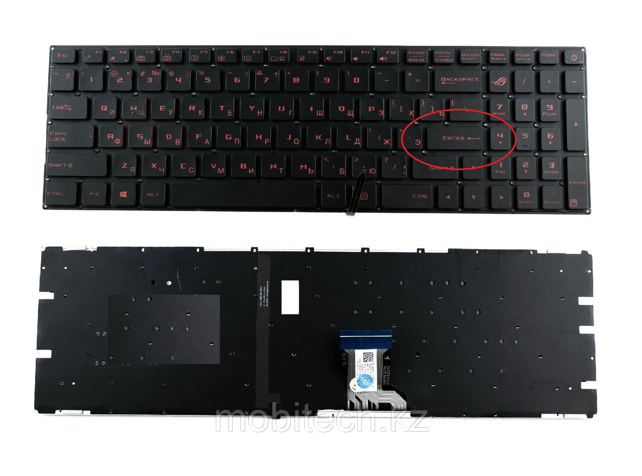 Клавиатуры Asus GL502 GL702 клавиатура c EN/RU раскладкой c подсветкой, фото 1