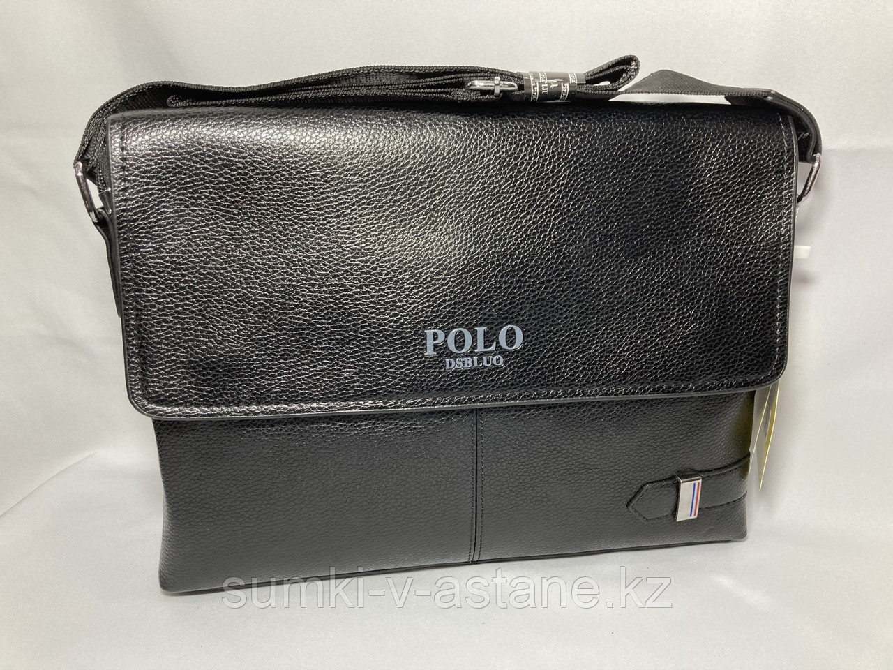 Мужская сумка-мессенджер через плечо "POLO" (высота 24 см, ширина 34 см, глубина 6 см)