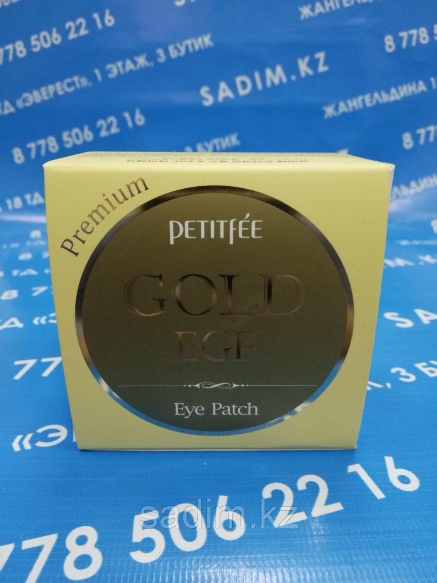 Petitfee Premium Gold & EGF Eye Patch - Гидрогелевые патчи для век с золотыми частицами и фактором роста EGF