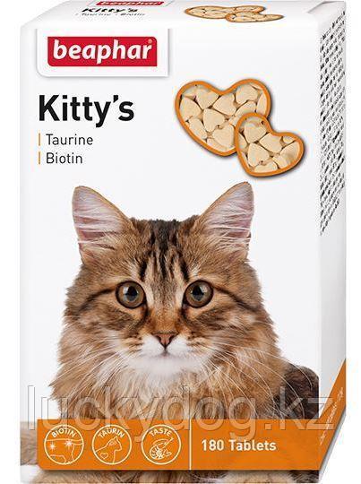 BEAPHAR Kitty's+Taurine+Biotin 180шт с биотином и таурином Витаминизированное лакомство для кошек - фото 2 - id-p3627921