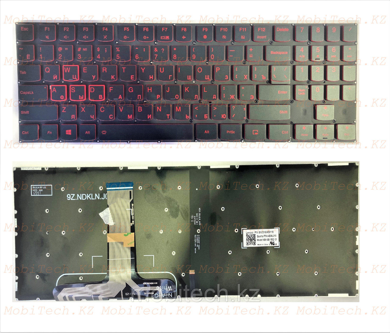 Клавиатуры Lenovo Y520 Y530 Y540 Y740 Y9000 PC5YBG-RU подсветка красная клавиатура c RU/EN раскладкой