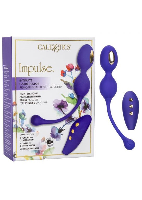 Виброшарики (тренажер Кегеля) с электростимуляцией Impulse Intimate E-Stimulator Dual Kegel
