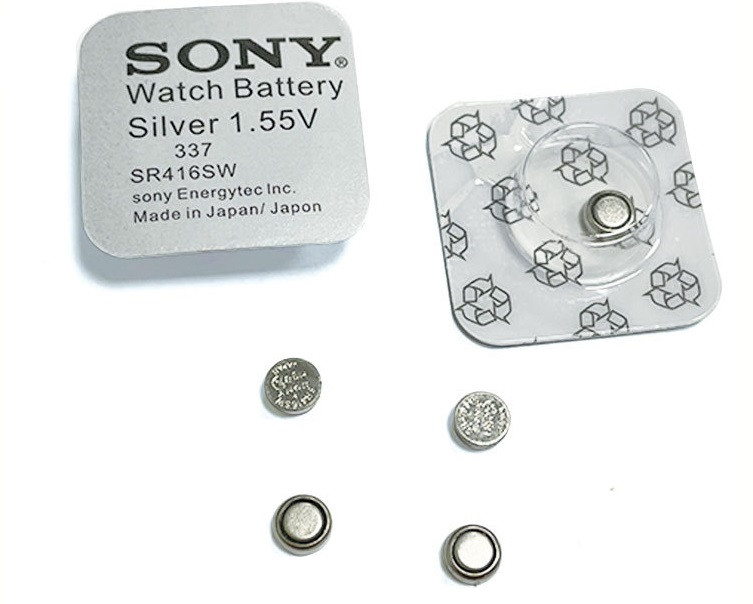 Батарейки Sony 337 (SR416SW) на часы и микронаушники. OrigiNAL. Рассрочка. Kaspi RED. - фото 5 - id-p94226862