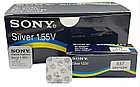 Оригинальные Батарейки Sony 337 (SR416SW) на часы и микронаушники. Батарейка. Silver 1.55 V, фото 6