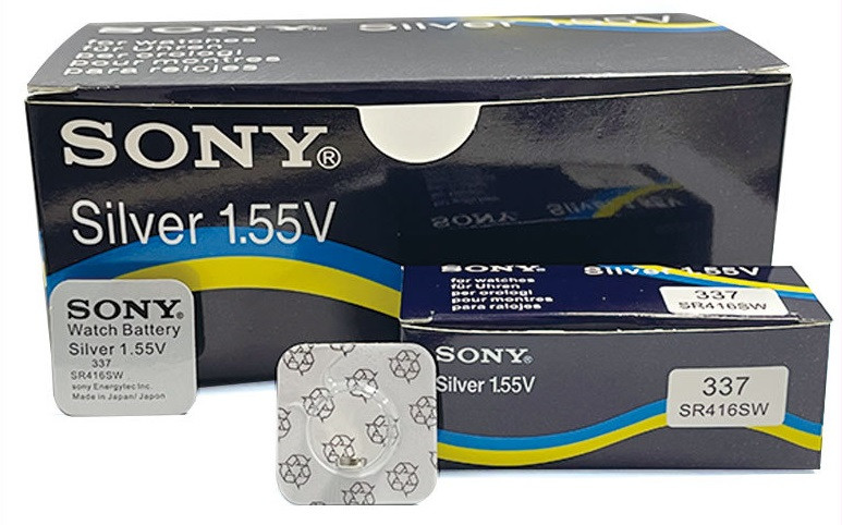 Батарейки Sony 337 (SR416SW) на часы и микронаушники. OrigiNAL. Рассрочка. Kaspi RED. - фото 6 - id-p94226862