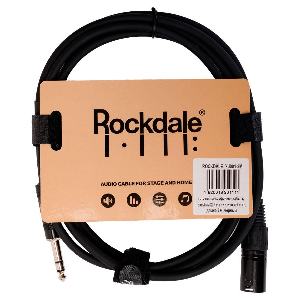 Микрофонный кабель Jack-XLR 3 м Rockdale XJ001-3M - фото 1 - id-p94226981