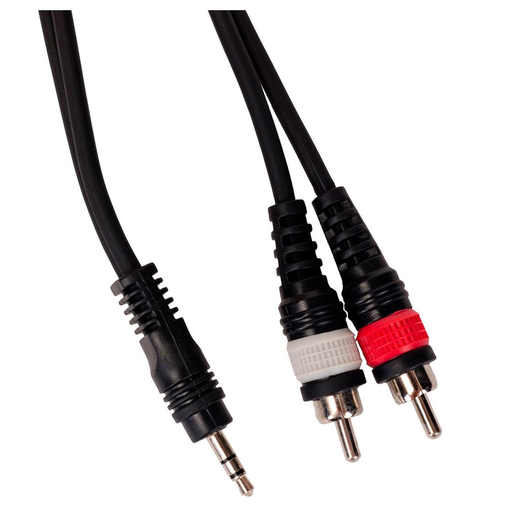 Сигнальный аудио кабель miniJack-RCA 1 м Rockdale XC-001-1M - фото 3 - id-p94226986
