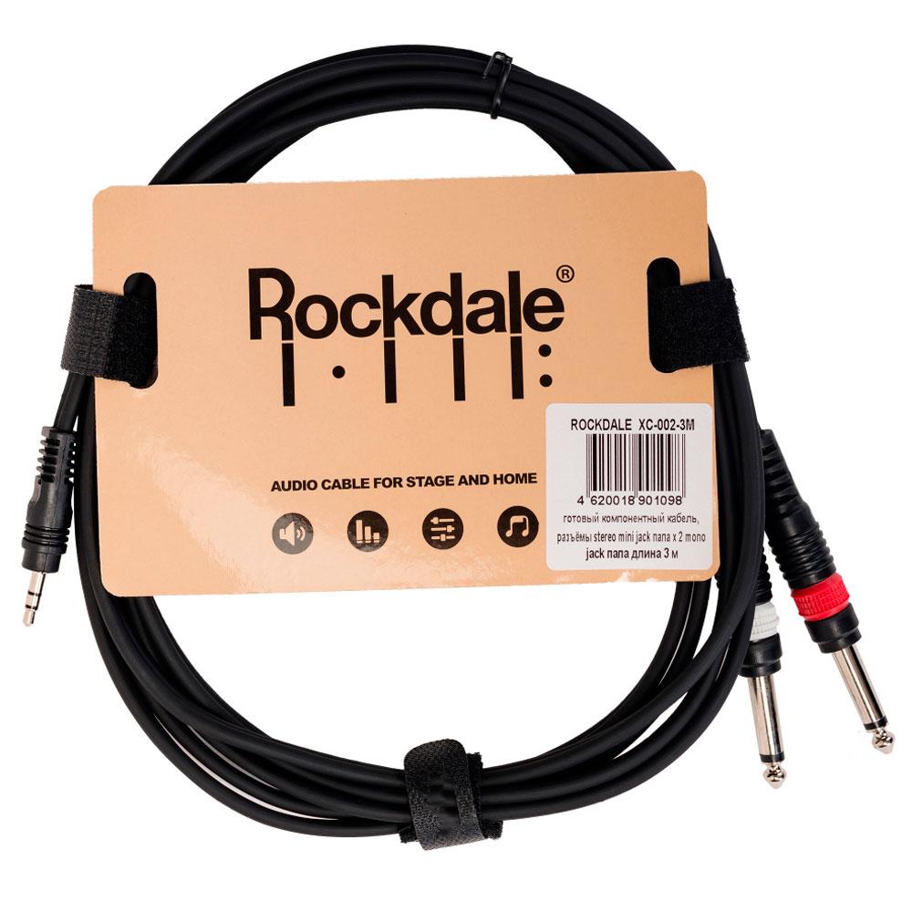Сигнальный аудио кабель miniJack-Jack 3 м Rockdale XC-002-3M