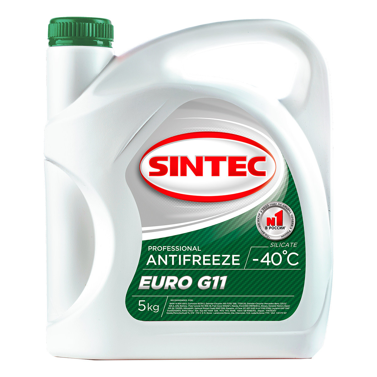 Антифриз Sintec Euro G11 5л - фото 1 - id-p70459569