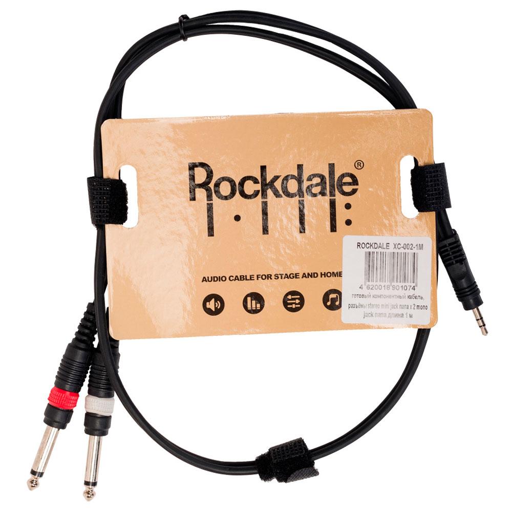 Сигнальный аудио кабель miniJack-Jack 1 м Rockdale XC-002-1M - фото 1 - id-p94228554