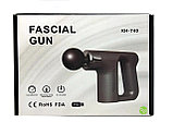 Компактный портативный ручной мышечный массажер для тела с 4 насадками Fascial Gun KH-740, фото 4