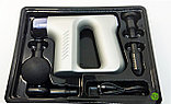 Компактный портативный ручной мышечный массажер для тела с 4 насадками Fascial Gun KH-740, фото 5