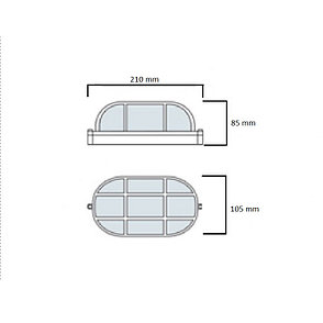 Светильник уличный накладной TOROS 60W БЕЛЫЙ E27 IP54 220-240V, фото 2