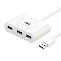 USB хаб UGREEN CR113 USB 3.0 Hub 1m (White)