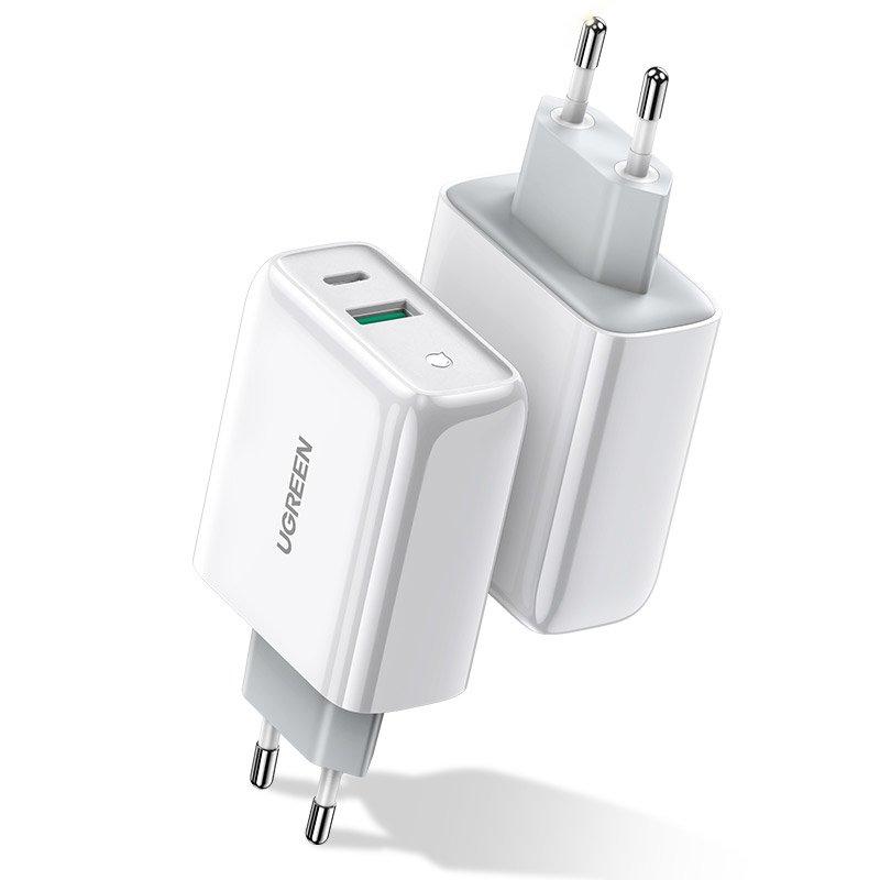 Зарядное устройство UGREEN CD170 36W USB-C Wall Charger EU (White), 60468 - фото 1 - id-p94213589