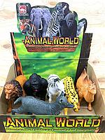 605S-1 Дикие животные 6шт Animal world, ЦЕНА ЗА 1ШТ18*13см