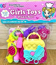 SD894-326 Girls Toys Фен набор с волшебной палочкой в пакете 27*21см