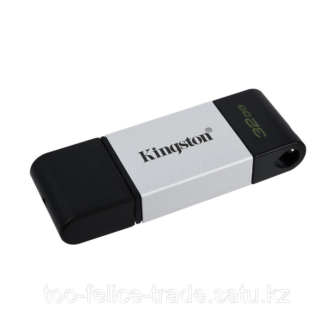 USB-накопитель Kingston DT80/32GB 32GB Type-C Серебристый