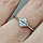 Золотое кольцо с бриллиантами 0.58Сt SI2/G Овал + Триллианты, фото 10