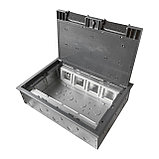 Shelbi Напольный лючок с металлическим основанием на 16/24 модуля, металл/пластик, серый (SF-16M-G-M), фото 6