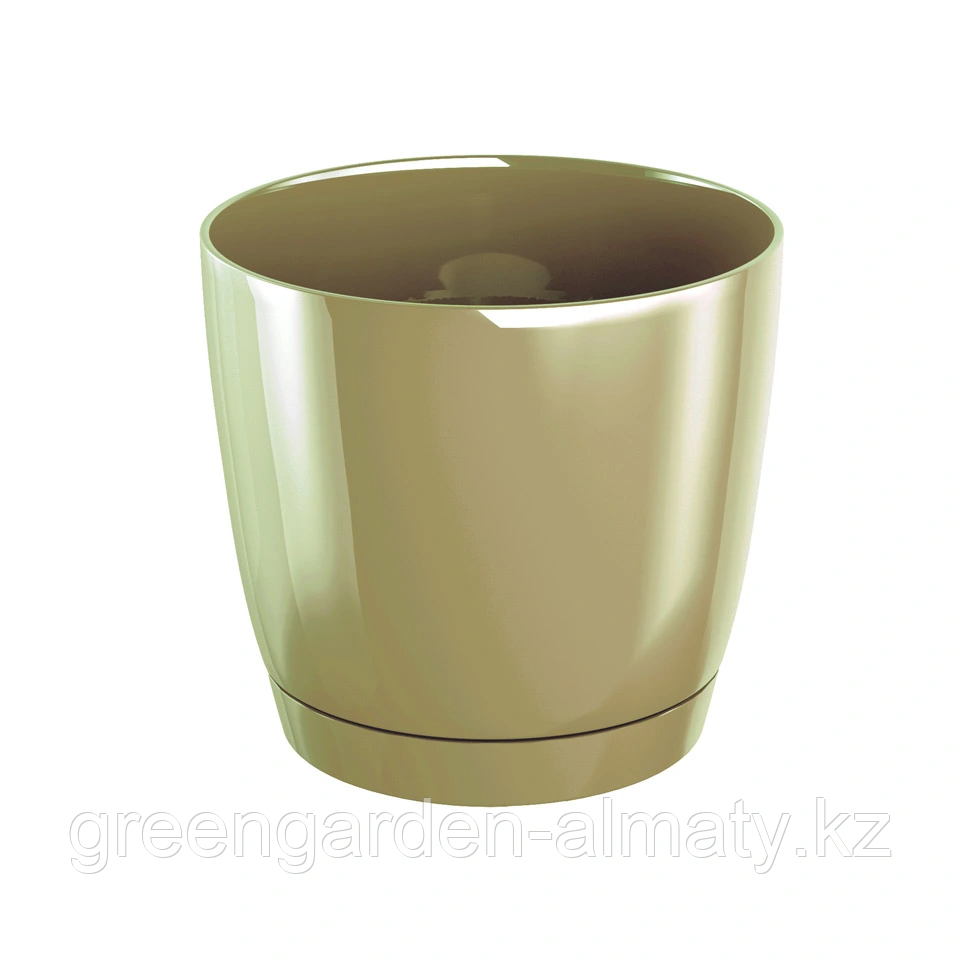 Горшок круглый с поддоном Coubi DUOP100 | Prosperplast, фото 1