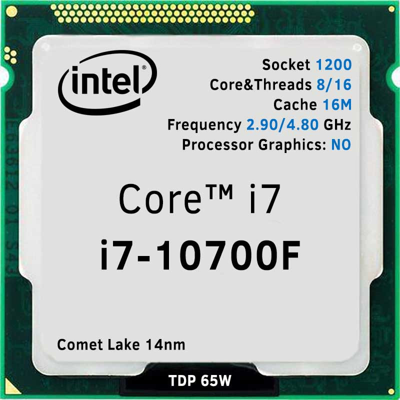 Процессор S-1200 Intel Core i7-10700F - фото 1 - id-p94264983