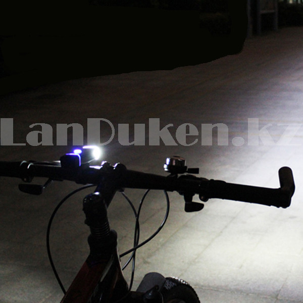 Велосипедный фонарь встроенный USB зарядник 4 режима свечения металлический корпус Machfally MC QD 011 черный - фото 6 - id-p94275993
