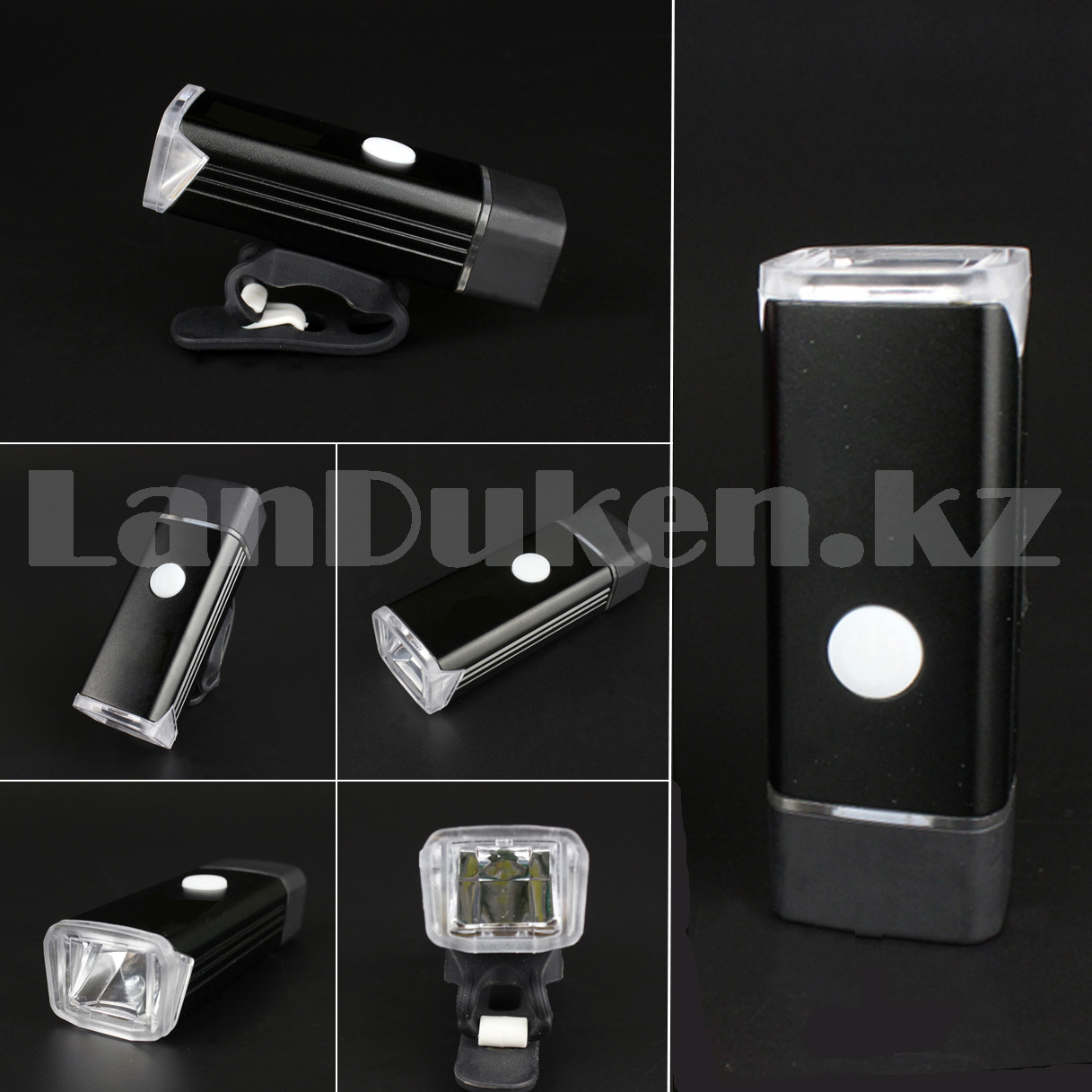 Велосипедный фонарь встроенный USB зарядник 4 режима свечения металлический корпус Machfally MC QD 011 черный - фото 5 - id-p94275993