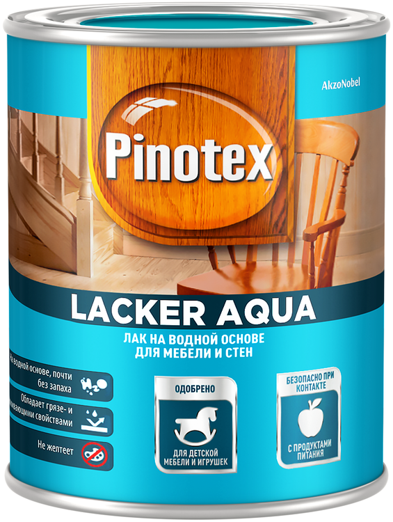 Лак на водной основе Pinotex Lacker Aqua для мебели и стен - фото 1 - id-p94276082