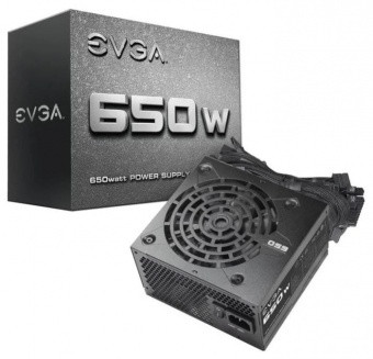 Блок питания ATX 650W EVGA 650 N1, Active PFC, вентилятор 12 см, 100-N1-0650-L2 - фото 1 - id-p94276425