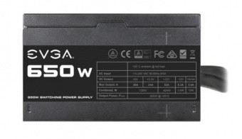 Блок питания ATX 650W EVGA 650 N1, Active PFC, вентилятор 12 см, 100-N1-0650-L2 - фото 2 - id-p94276425