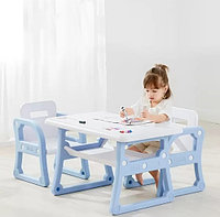 Детский стол и два стульчика Yasmei голубой
