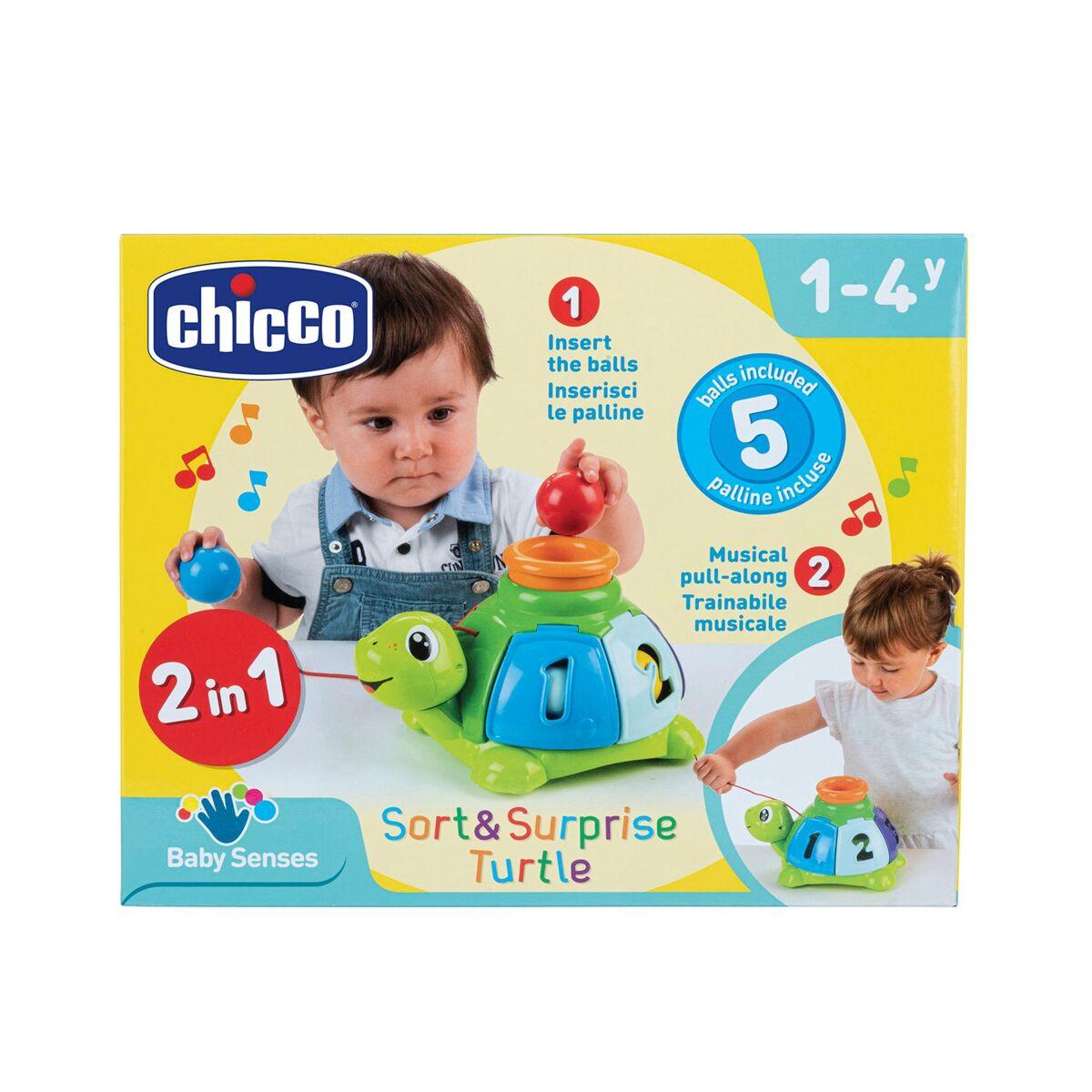 Игрушка-сортер 2 в 1 Черепаха 12м+ (Chicco, Италия)