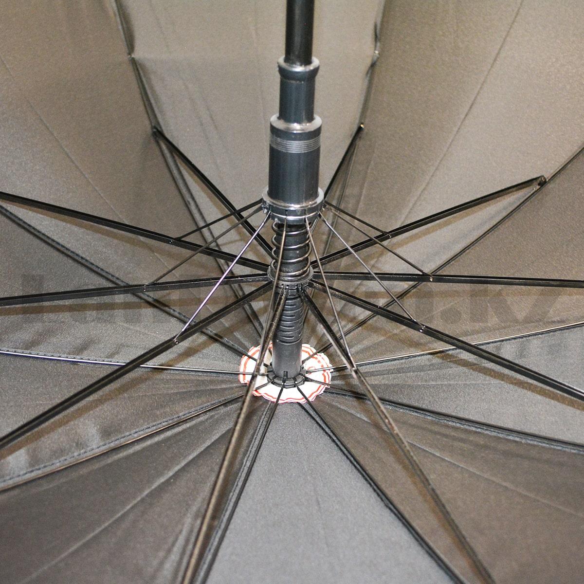 Зонт трость мужской полуавтомат 86 см черный - фото 6 - id-p94276668