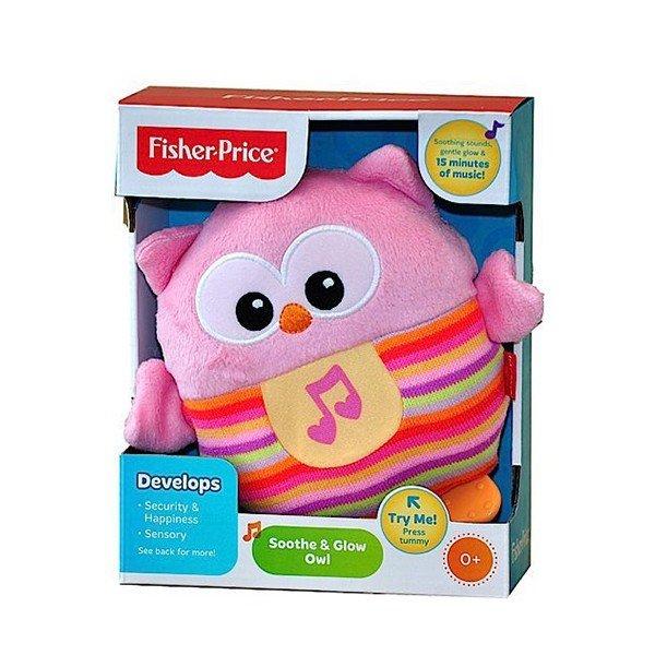 Мягкий музыкальный ночник Fisher-Price Сова (CDN88)