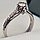 Золотое кольцо с бриллиантами 0.49Сt VVS2/M G-Cut, фото 7