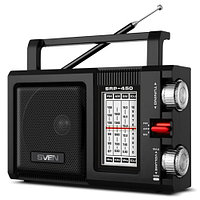SVEN SRP-450, черный, радиоприемник, мощность 3 Вт (RMS), FM/AM/SW /