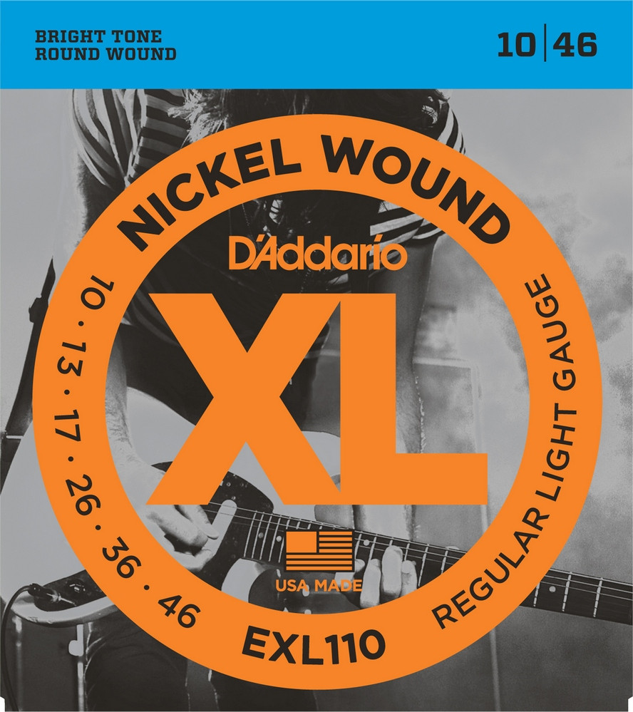 Струны для электрогитары D'Addario 10-46 EXL110, фото 1
