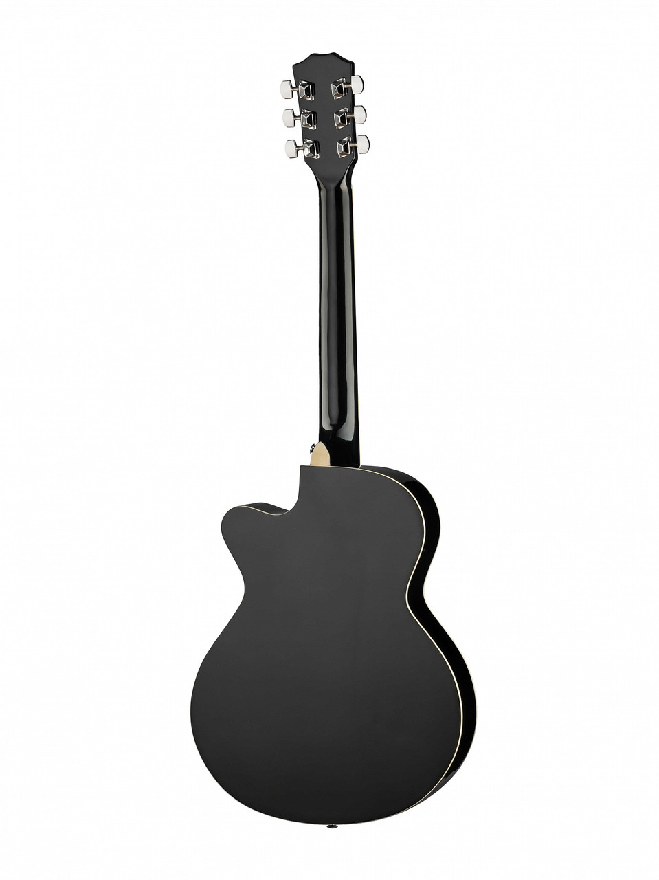 Акустическая гитара, черная, с вырезом Foix FFG-2039C-BK - фото 2 - id-p94294123
