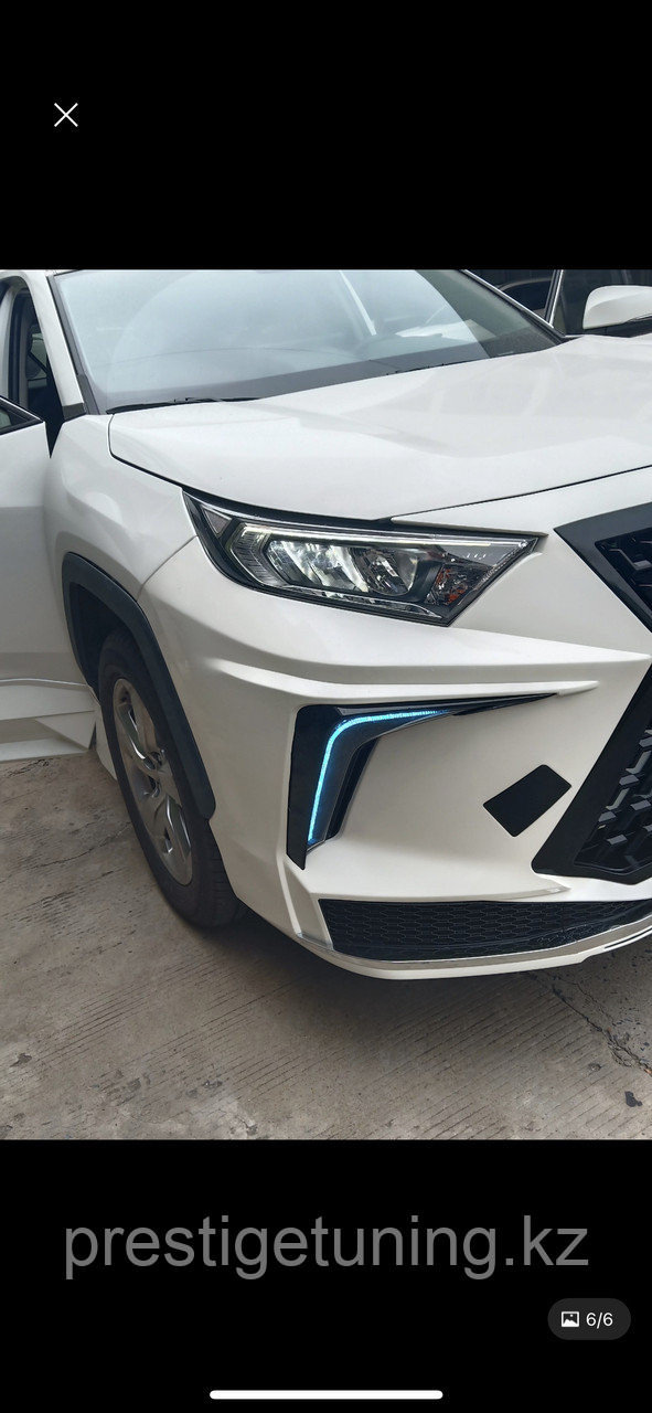 Аэродинамический обвес на Toyota RAV4 2019- дизайн Lexus - фото 4 - id-p83265188