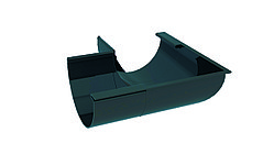 Угол наружный (внутренний) 90 град. с уплотн для желоба d=125, RUPLAST (Россия) Цвет: графит