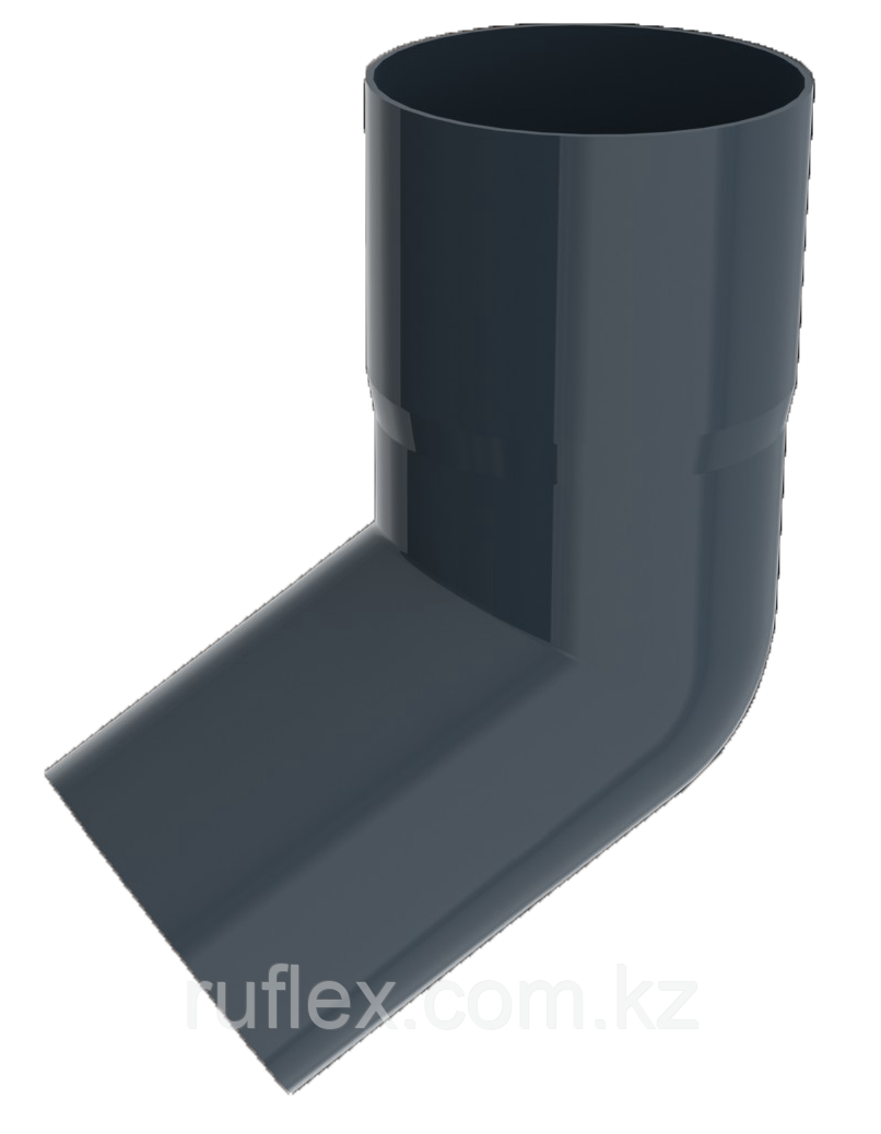 Колено (полуотвод) 60град d=90 мм, RUPLAST (Россия) Цвет: графит