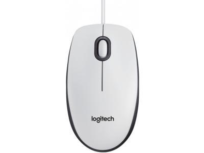 Мышь Logitech M100 USB 910-005004 белый