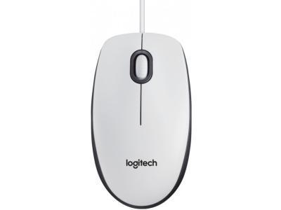 Мышь Logitech M100 USB 910-005004 белый