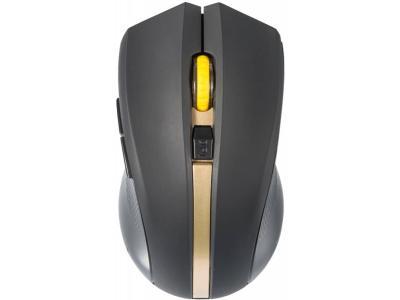 Мышь Oklick 495MW черный-золотистый, фото 1