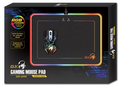 Коврик для мыши Genius GX-Pad 600H RGB черный - фото 3 - id-p94299201