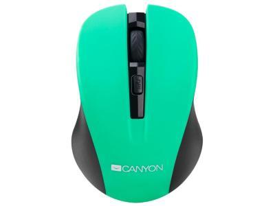Мышь Canyon CNE-CMSW1GR зеленый-черный