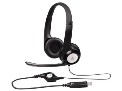 Наушники Logitech Stereo Headset H390 черный - фото 1 - id-p94305156